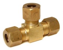 Dial Cooler Compression Tee 1/4' x 1/4" x 1/4"