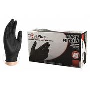 Glove Plus Black Nitrile Industrial Gloves 100ct