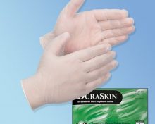 DuraSkin Vinyl Disposable Gloves 100ct Large