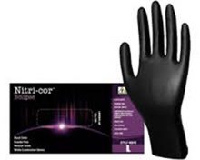 Nitri-cor Eclipse Black Nitrile Disposable Gloves 100ct
