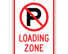 No Parking Loading Zone