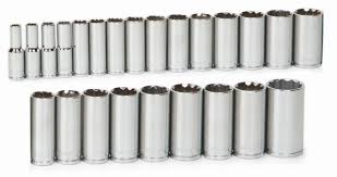 1/2" Drive Deep Sockets 12pts