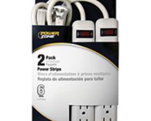 Power Zone Power Strips 2 Pack