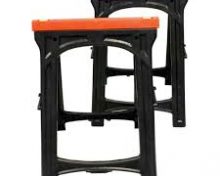 Folding Plastic Sawhorse 2pc