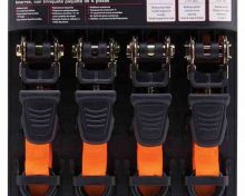 ProSource Ratchet Tie-Down Kit, 400 lb WLL, 10 Ft L (4-Pack)